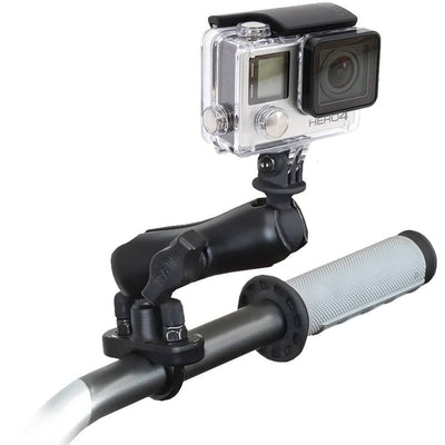 RAM Handlebar U-Bolt Mount with Universal Action Camera Adapter - RAM-B-149Z-GOP1U - OC Mounts