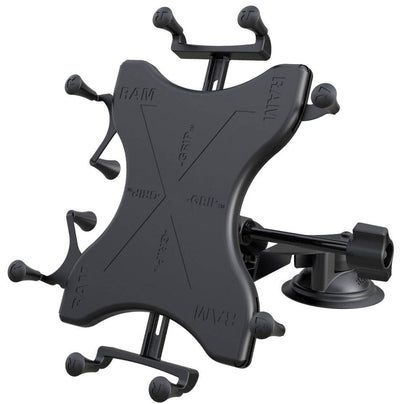 RAM® X-Grip® with RAM® Twist-Lock™ Dual Suction for 9"-10" Tablets - RAM-B-189-UN9-ALA1-KRU - OC Mounts