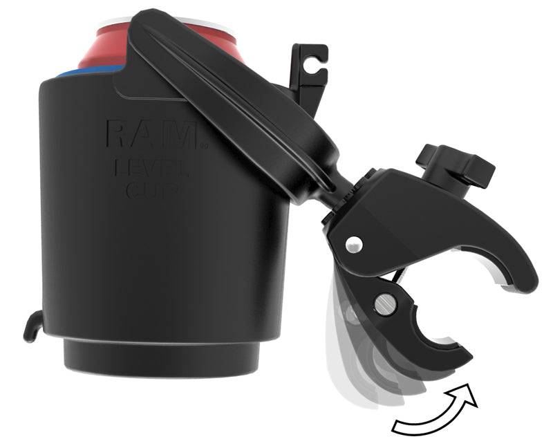 RAM Tough-Claw™ Mount with Level Cup™ Drink Holder - RAM-B-132-400U - OC Mounts
