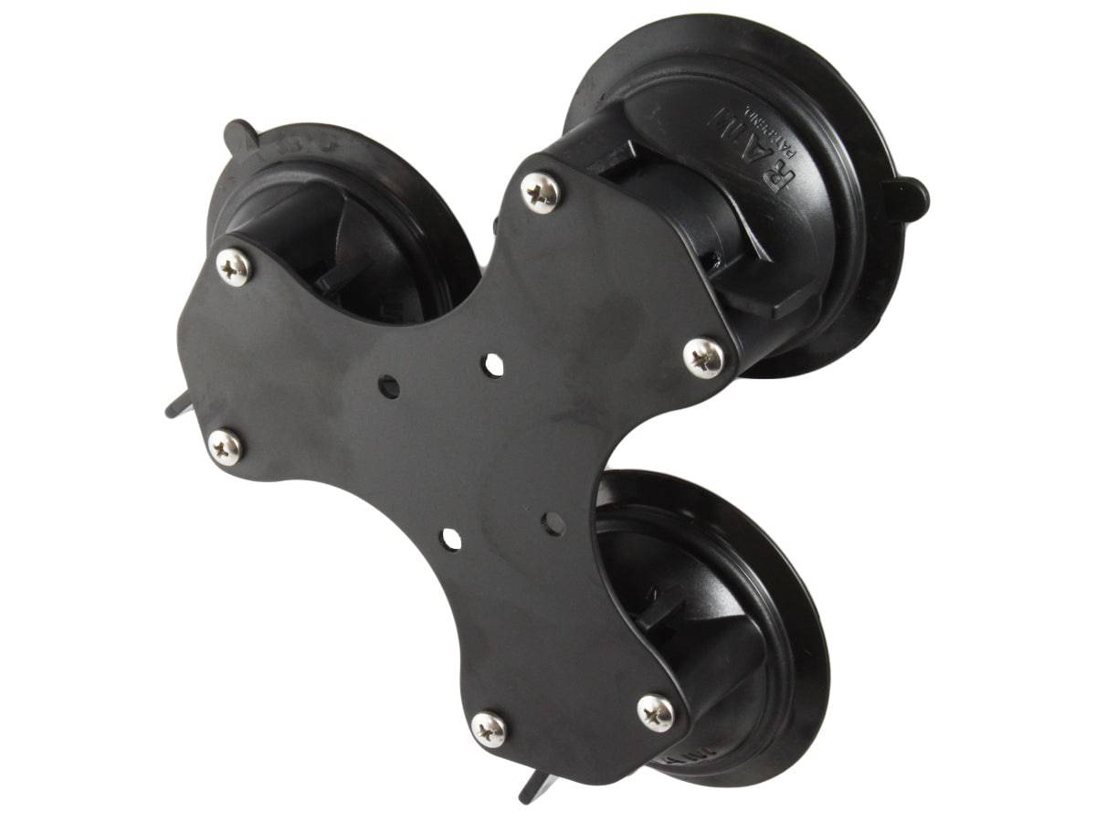 RAM Twist-Lock™ Triple Suction Cup Base with 4-Hole AMPS Hole Pattern - RAM-333-224-1U - OC Mounts