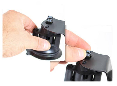 RAM Dual Articulating Suction Cup Base with 1" Ball Base - RAM-B-189B-PIV1U - OC Mounts