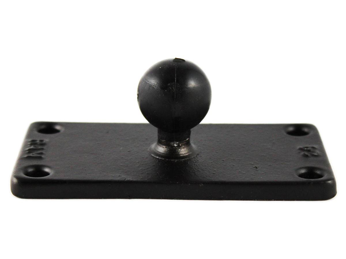 RAM B Size 1" Ball and Rectangular Plate with 1.5" x 3.5" 4-Hole Pattern - RAM-B-202U-24 - OC Mounts