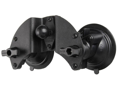 RAM Dual Articulating Suction Cup Base with 1" Ball Base - RAM-B-189B-PIV1U - OC Mounts