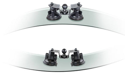 RAM Dual Articulating Suction Cup Base with 1" Ball Base - RAM-B-189B-PIV1U - OC Mounts