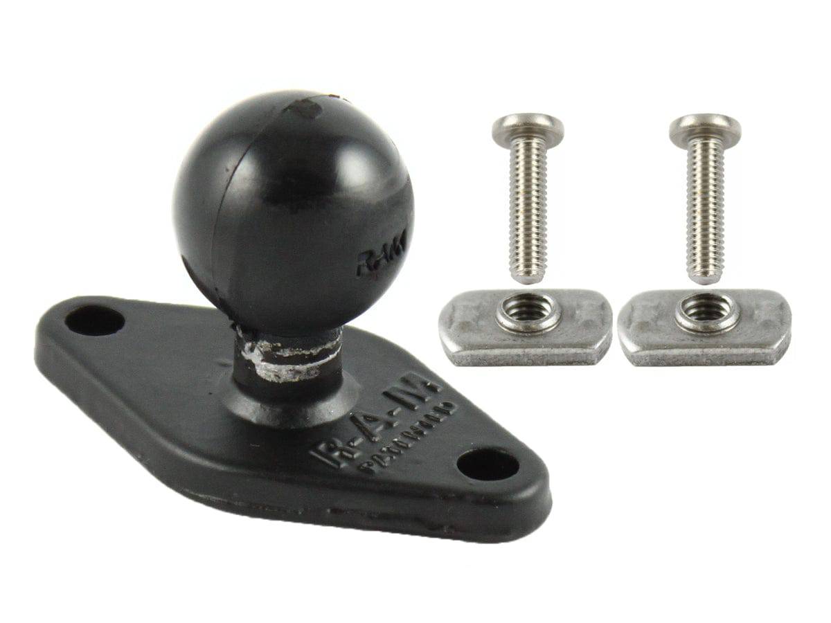 RAM 2.43" x 1.31" Diamond Base with 1" Ball & Hardware for Flat Panels - RAM-B-238-FP1U - OC Mounts