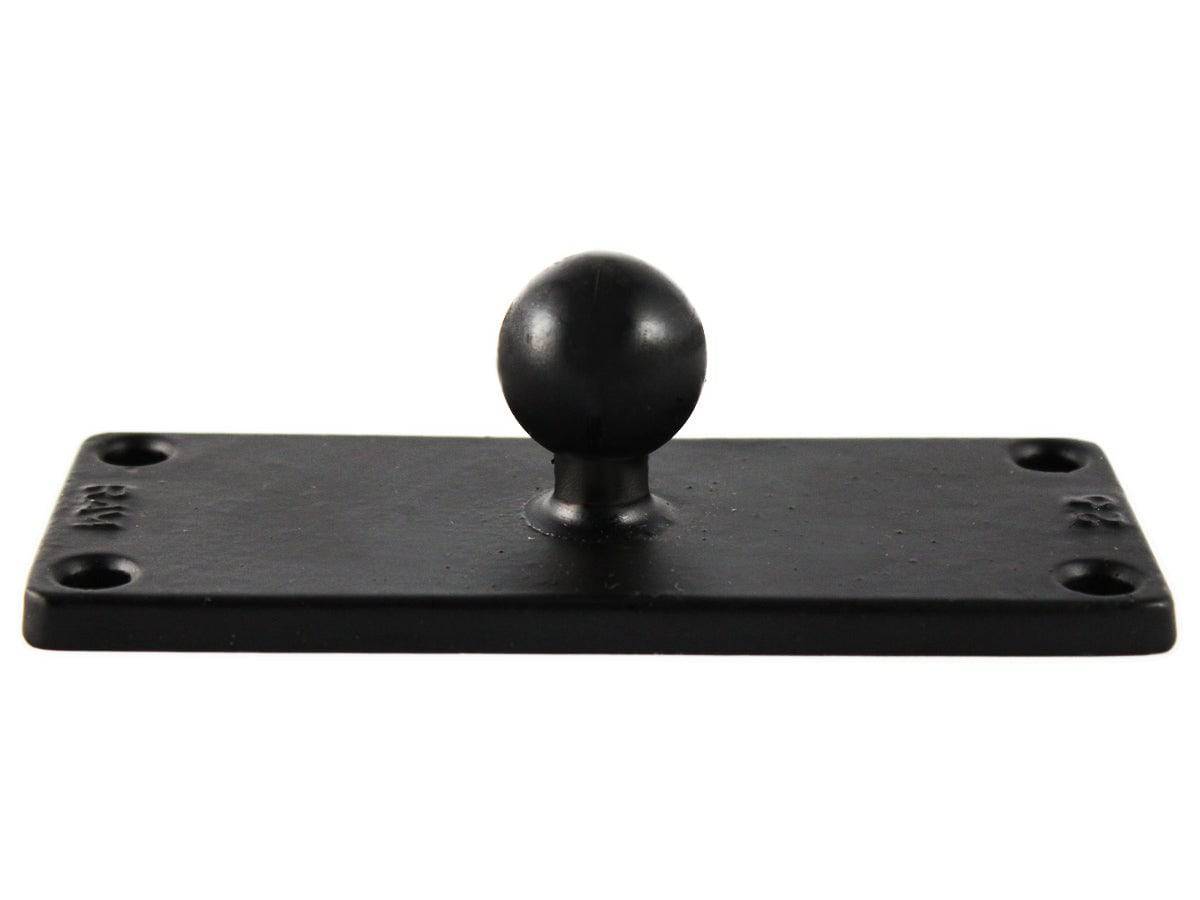 RAM B Size 1" Ball and Rectangular Plate with 1.5" x 4.5" 4-Hole Pattern - RAM-B-202U-25 - OC Mounts