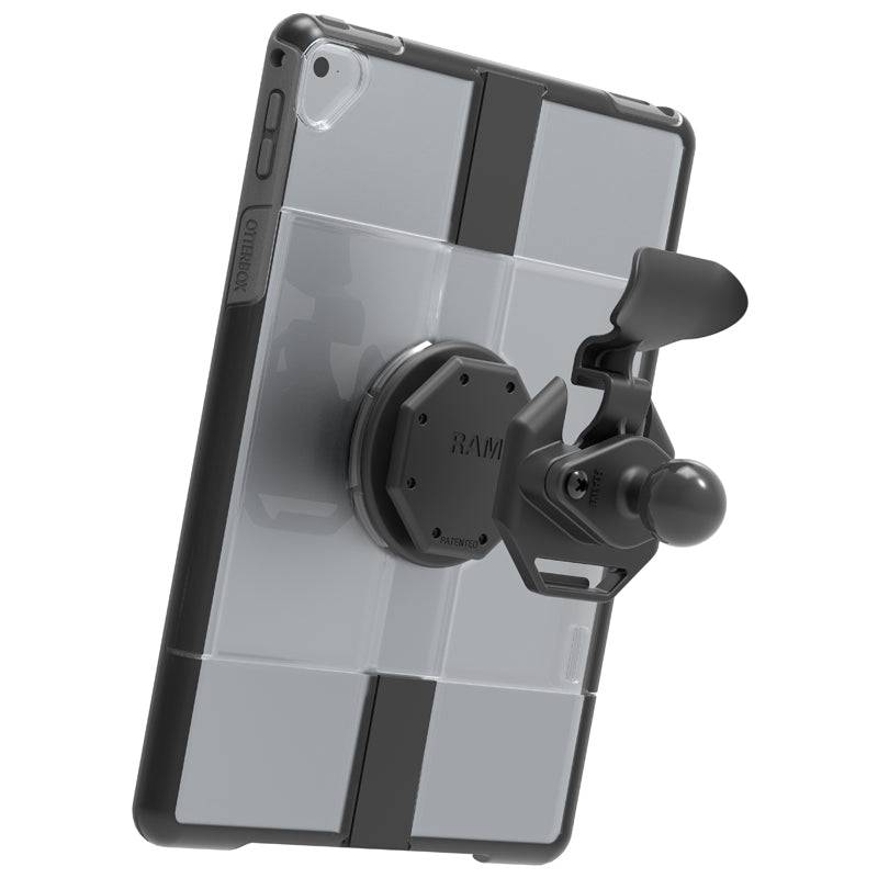 RAM Quick Release Adapter with B Size 1" Ball for OtterBox uniVERSE Case for iPads - RAM-B-238-OT3U - OC Mounts