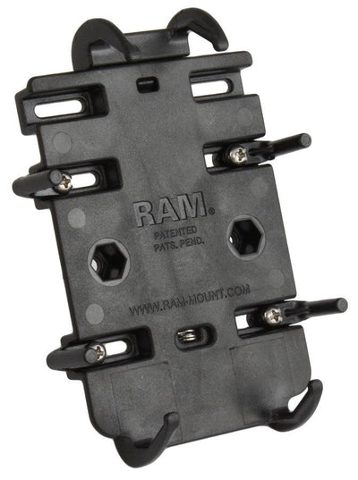 RAM Flat Surface Mount with Quick-Grip™ Universal Spring Loaded Phone Holder - RAM-B-138-PD3U - OC Mounts