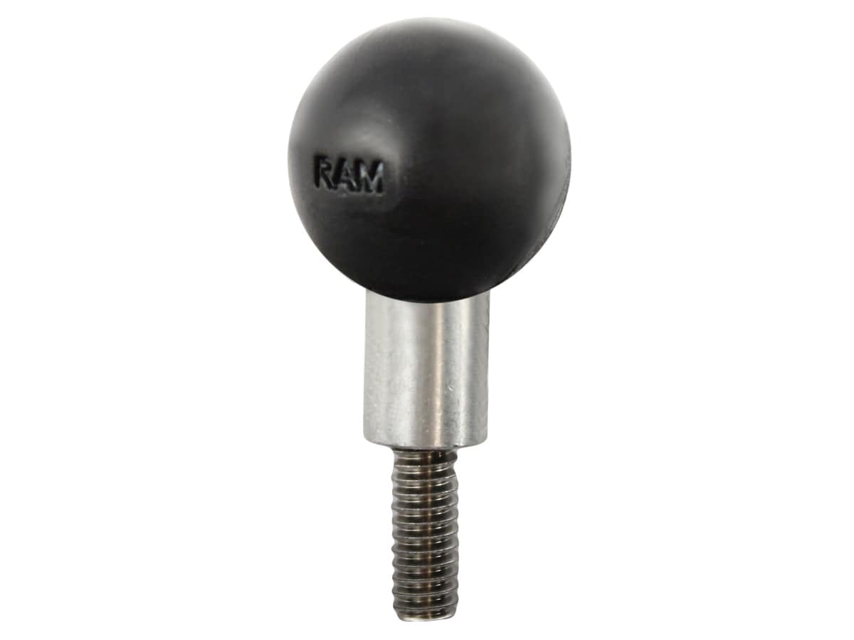 RAM 1/4-20 Stainless Steel Threaded Stud with 1" Ball - RAM-B-348U-GP1 - OC Mounts