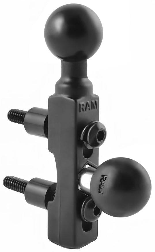 RAM Motorcycle Brake/Clutch Reservoir Base with (2 Quantity) 1" Balls - RAM-B-309-2U - OC Mounts