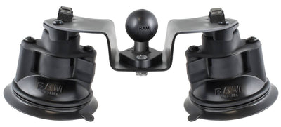 RAM Dual Articulating Suction Cup Base with 1" Ball Base - RAM-B-189B-PIV1U - OC Mounts