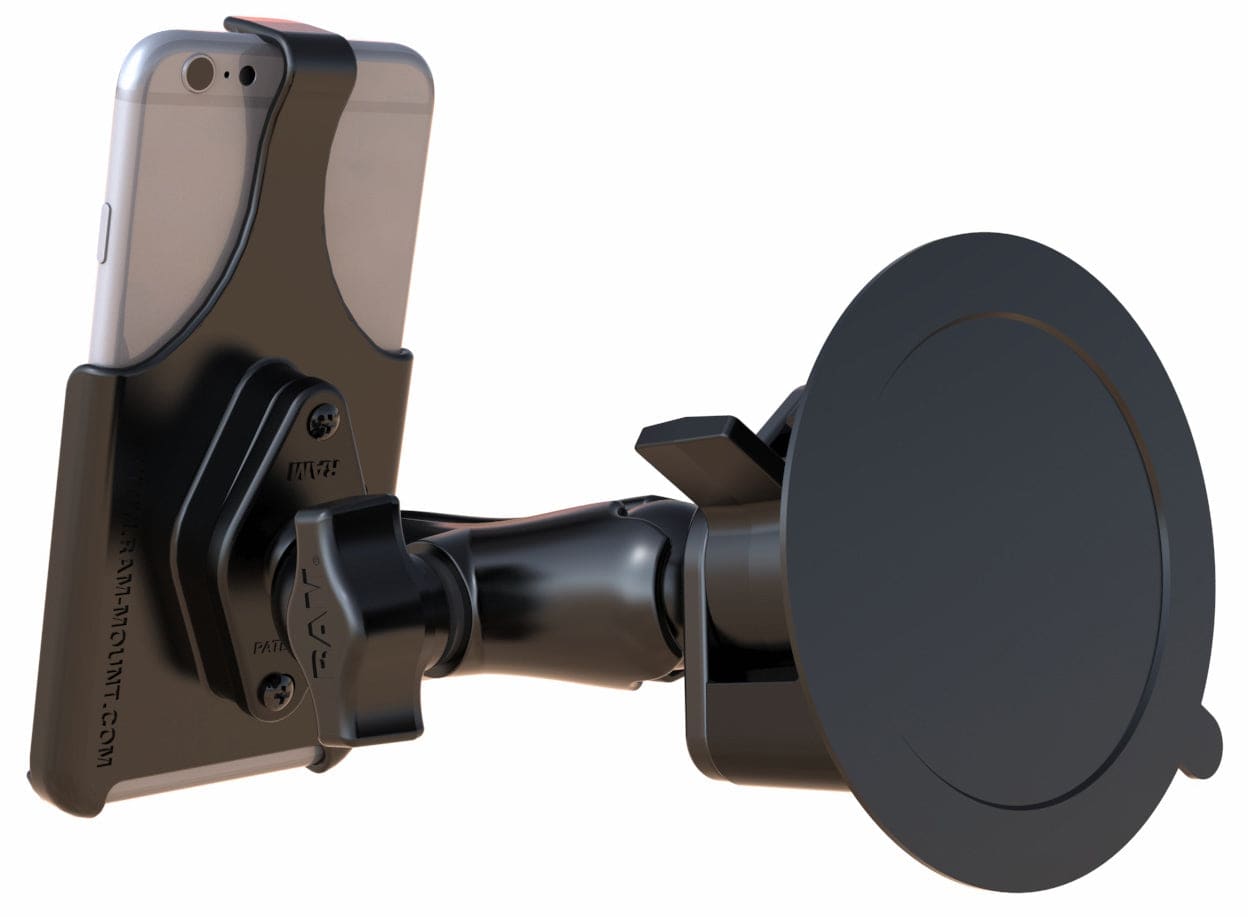 RAM Twist-Lock™ Suction Cup Mount for the Apple iPhone 6 & 7 Plus WITHOUT CASE, SKIN OR SLEEVE - RAM-B-166-AP19U - OC Mounts