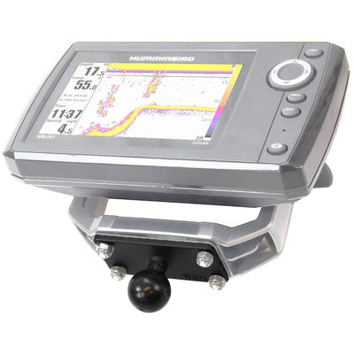 RAM B Size 1" Ball and Rectangular Plate with 1" x 2.5" 4-Hole Pattern - RAM-B-202U-153 - OC Mounts