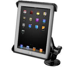 RAM Flat Surface Mount with Tab-Tite™ Universal Spring Loaded Cradle for the Apple iPad 1-4 WITH OR WITHOUT LIGHT DUTY CASE - RAM-B-138-TAB3U - OC Mounts
