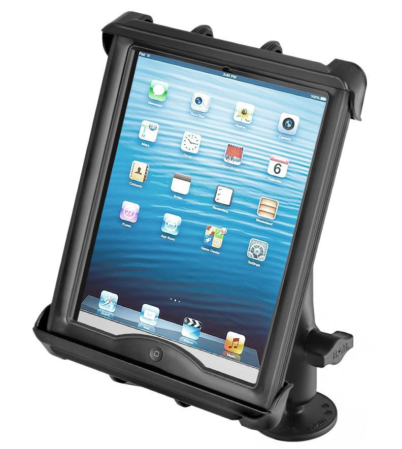 RAM Flat Surface Mount with Double Socket Arm & Tab-Tite™ Universal Spring Loaded Cradle for 10" Tablets including HEAVY DUTY CASES - RAM-B-138-TAB8U - OC Mounts