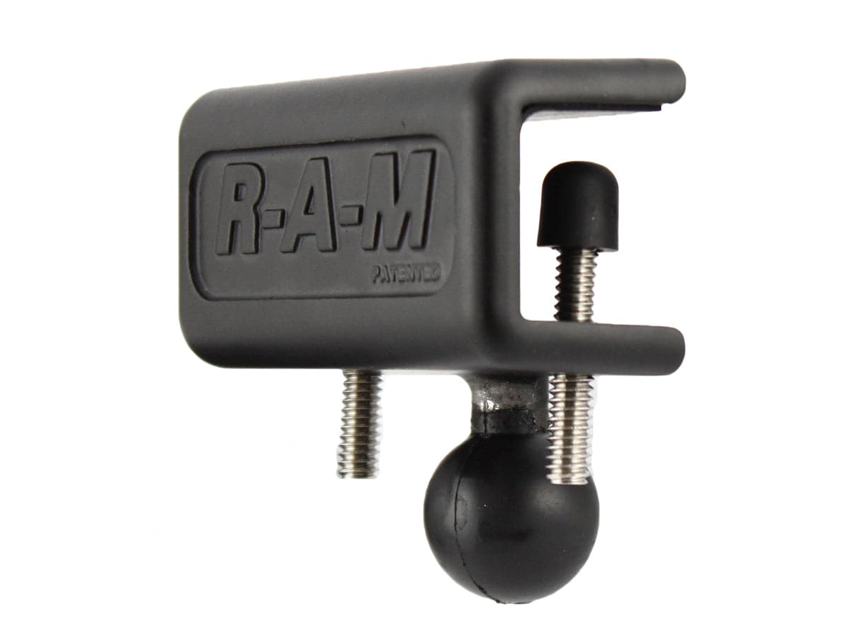 RAM 1" x 1" Glareshield Clamp Base with Set Screws & 1" Ball - RAM-B-259NKU - OC Mounts