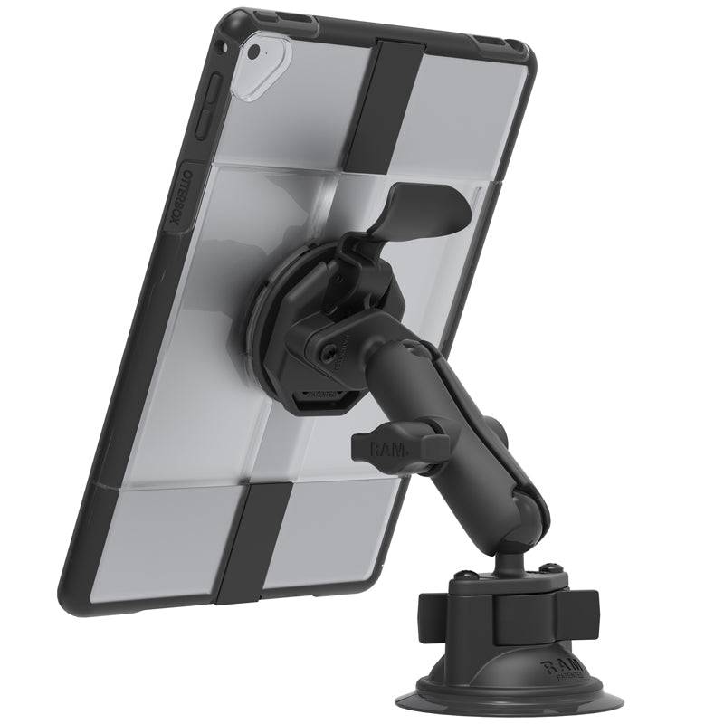 RAM® Twist-Lock™ Suction Cup Mount with Quick Release for OtterBox uniVERSE Case for iPads - RAM-B-166-OT3U - OC Mounts