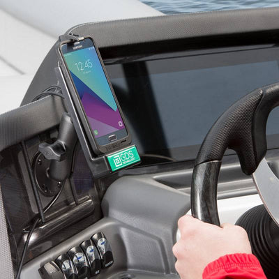 RAM Flat Surface Mount with Universal GDS® Phone Charging Dock for IntelliSkin® - RAM-B-138-GDS-DOCK-V1U - OC Mounts