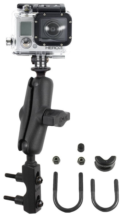 RAM Brake/Clutch Reservoir Mount with Universal Action Camera Adapter - RAM-B-174-GOP1U - OC Mounts