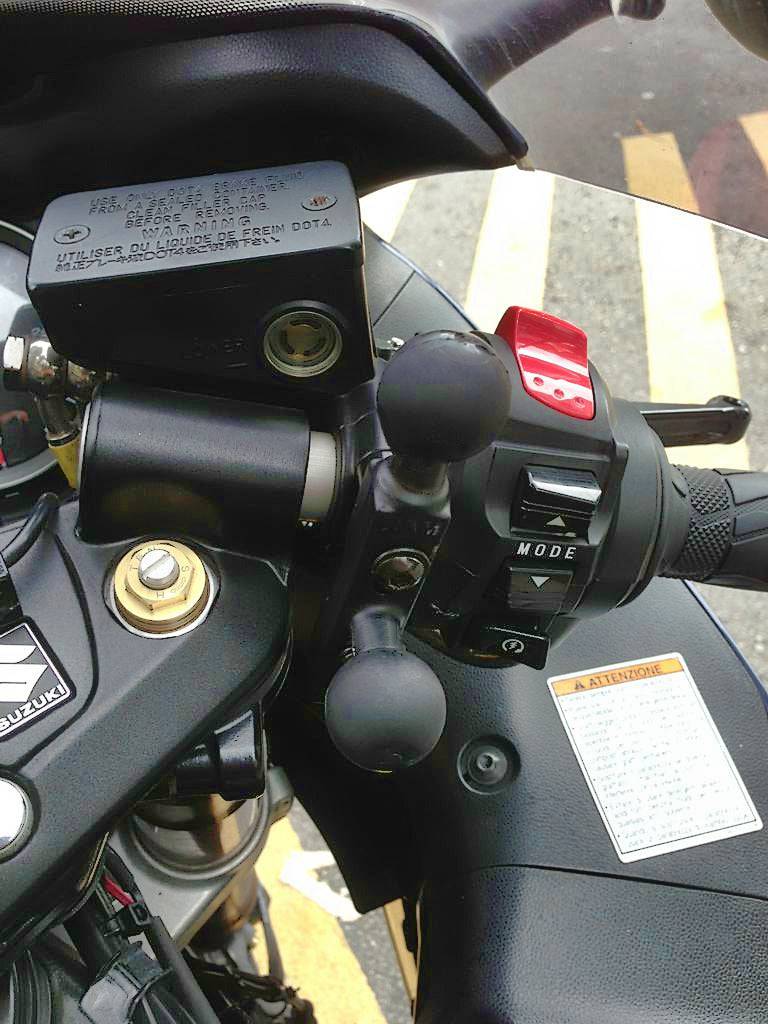 RAM Motorcycle Brake/Clutch Reservoir Base with (2 Quantity) 1" Balls - RAM-B-309-2U - OC Mounts