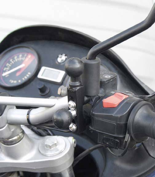 RAM Motorcycle Brake/Clutch Reservoir Base with (2 Quantity) 1" Balls - RAM-B-309-2U - OC Mounts