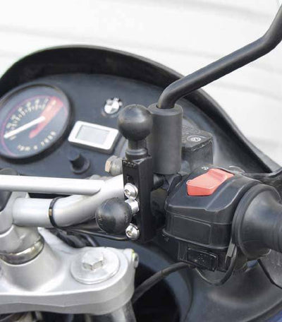 RAM Motorcycle Brake/Clutch Reservoir Base with (2 Quantity) 1" Balls - RAM-B-309-2U - OC Mounts
