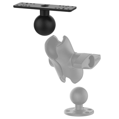 RAM® D Size Ball Adapter for 9"-12" Fishfinders and Chartplotters - RAM-D-115BU - OC Mounts