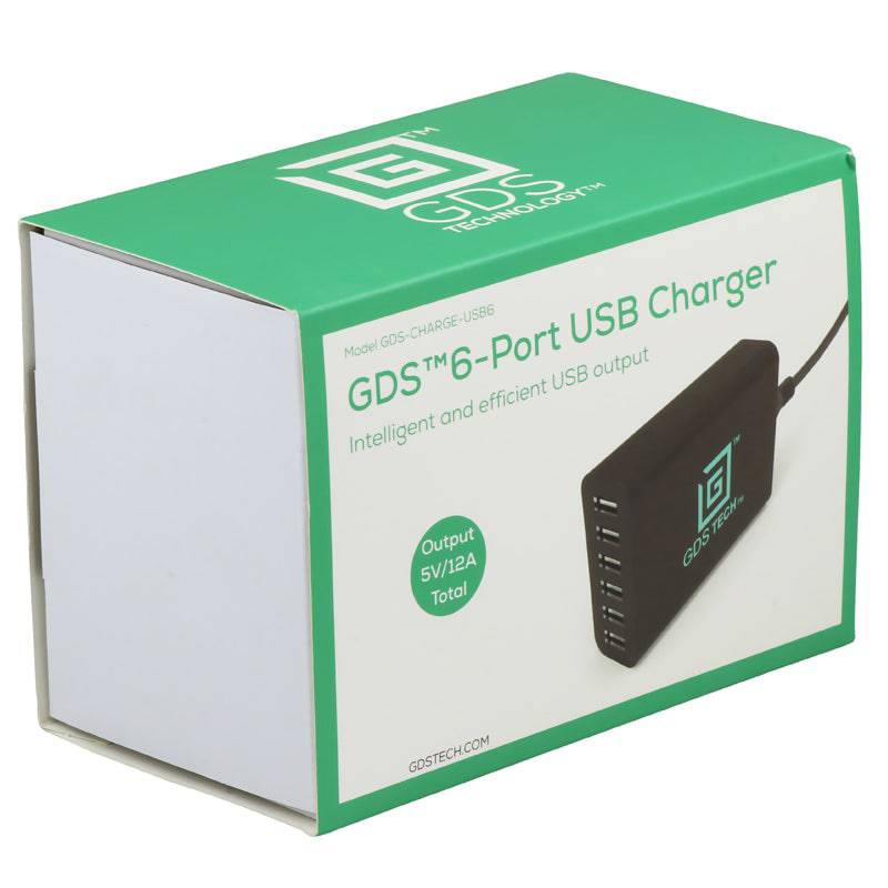 GDS® Intelligent 6-port USB Charger - RAM-GDS-CHARGE-USB6 - OC Mounts