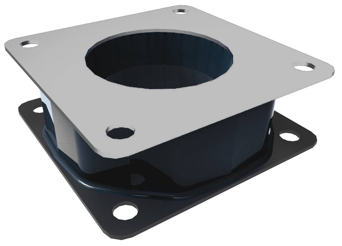 RAM Shock Buster™ Adapter with 75mm VESA Hole Pattern - RAM-SHOCK-75U - OC Mounts