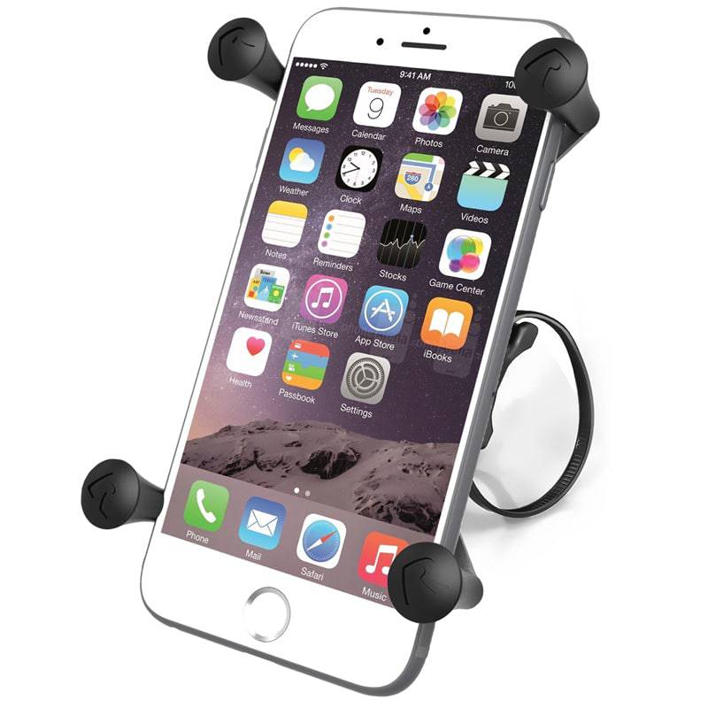 RAM EZ-ON/OFF™ Bicycle Mount with Universal RAM® X-Grip® Large Phone Cradle - RAP-274-1-UN10 - OC Mounts