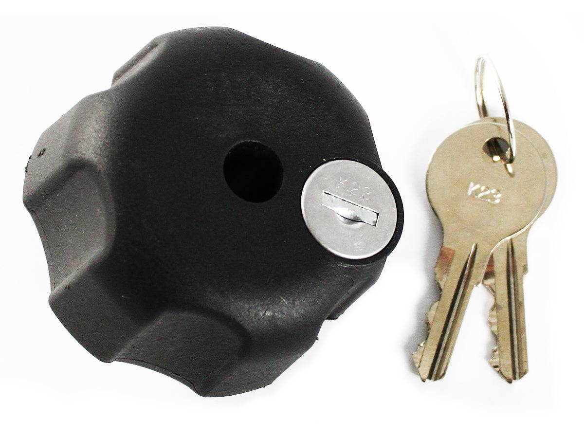 RAM® Key Lock Knob with Steel Insert for B Size Socket Arms - RAM-KNOB3LSU - OC Mounts