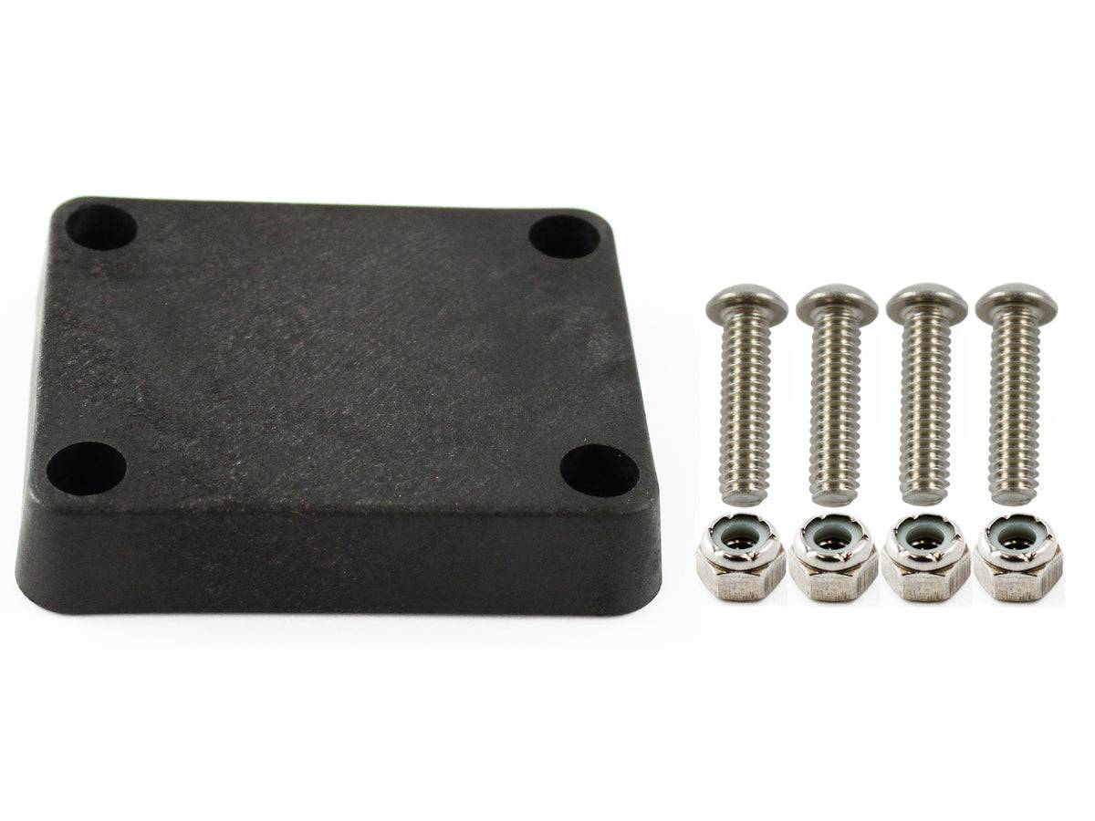 UNPKD RAM 2 X 2.5" BACKING PLATE W/ HARD - RAP-202-225BU - OC Mounts