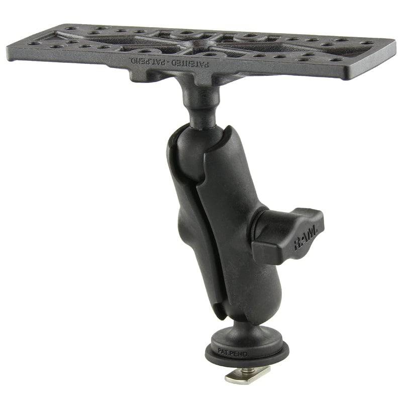 RAM Composite 1" Ball Mount with 6.25" X 2" Rectangular Plate & Track Ball™ Base - RAP-B-111B-354-TRA1U - OC Mounts