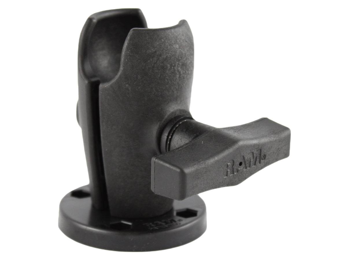 RAM® Single Socket Arm with Round Plate - RAP-200-1-293U - OC Mounts