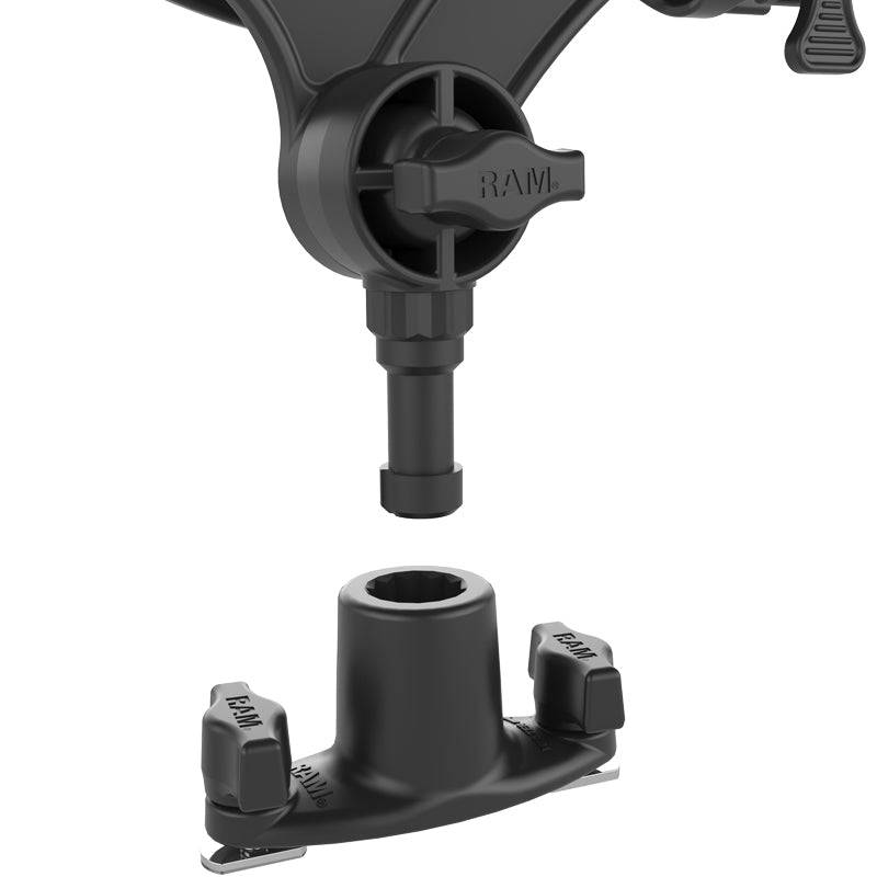 RAM Mount Rod JR Fishing Rod Holder with Dual T-Bolt Track Base