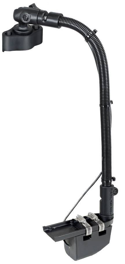 HydroWave™ Speaker Mount with 18" Rigid Aluminum Rod and Quick Release Track Ball™ Base - RAM-B-316-18-TRA2-383 - OC Mounts