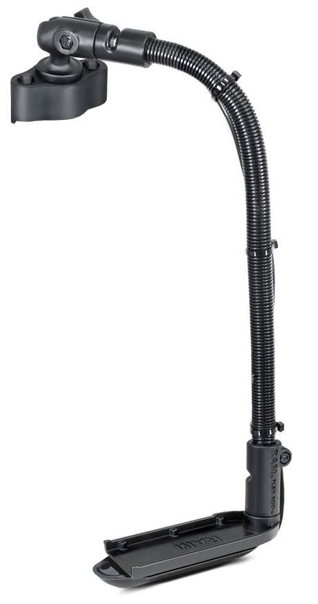 RAM Transducer Arm Mount, 18" Rigid Aluminum Rod and Quick Release Track Ball Base for Lowrance StructureScan LSS-2/LSS-1 - RAM-B-316-18-TRA3-383 - OC Mounts