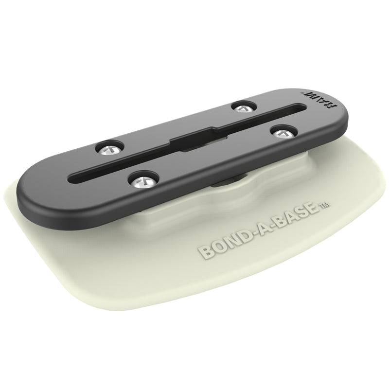 RAM Grey Bond-A-Base™ For Inflatable Rafts with Tough-Track™ - RAP-398-GRY-TRACK-AU - OC Mounts