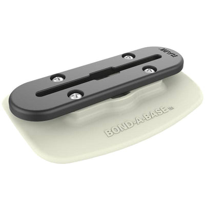RAM Grey Bond-A-Base™ For Inflatable Rafts with Tough-Track™ - RAP-398-GRY-TRACK-AU - OC Mounts