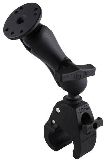 RAM® Medium Tough-Claw™ Base with Double Socket Arm and Round Base Adapter - RAP-404-202U - OC Mounts