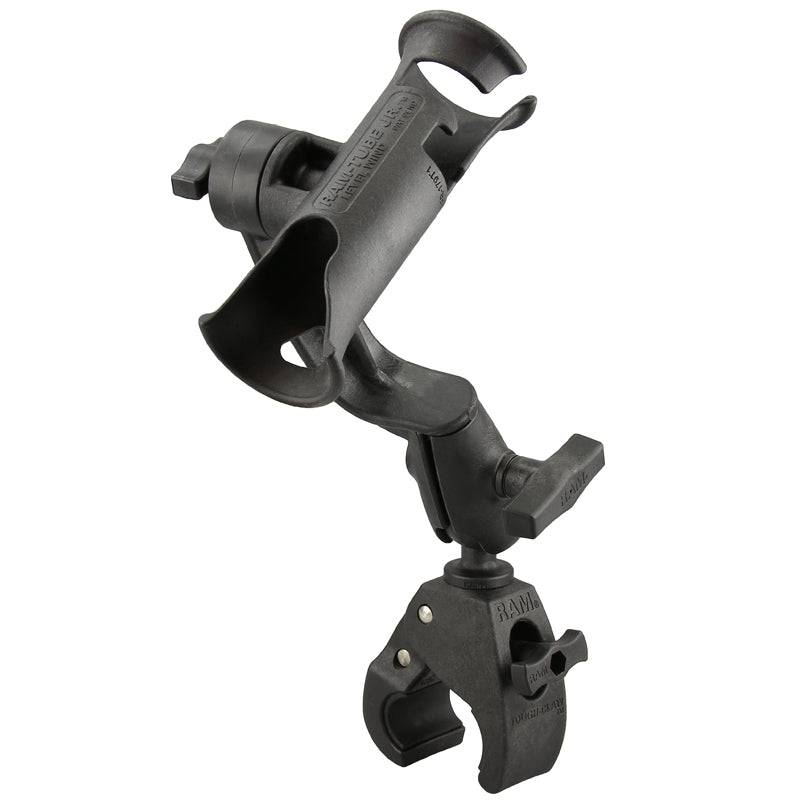 RAM Tube Jr.™ Fishing Rod Holder with RAM ROD® Revolution Ratchet/Socket System and Medium Tough-Claw™ - RAP-390-RB-404 - OC Mounts