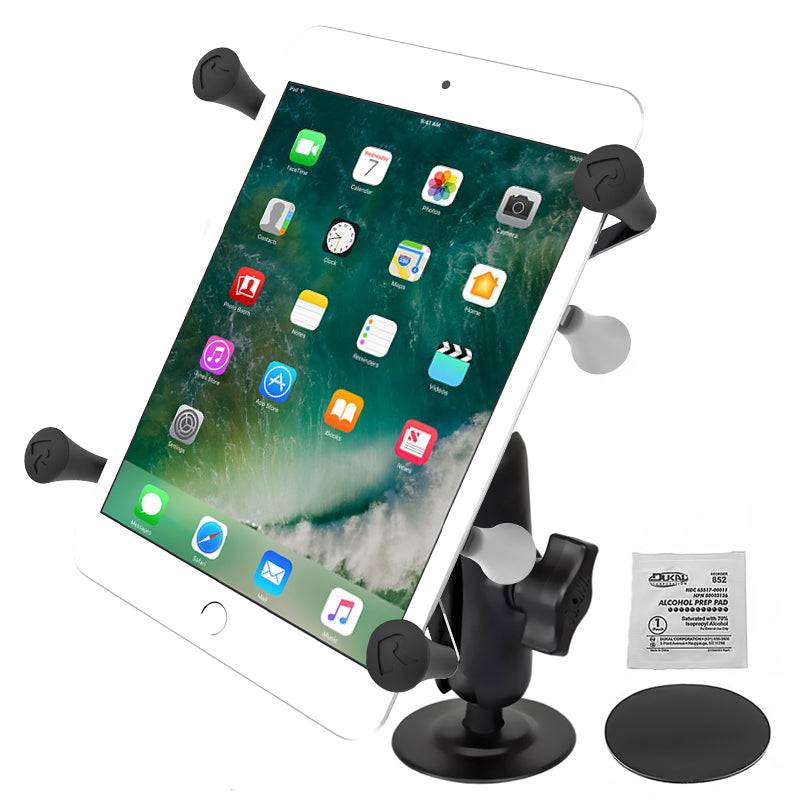 RAM Flex Adhesive Mount with Universal RAM® X-Grip® Cradle for 7"-8" Tablets - RAP-B-378-UN8U - OC Mounts