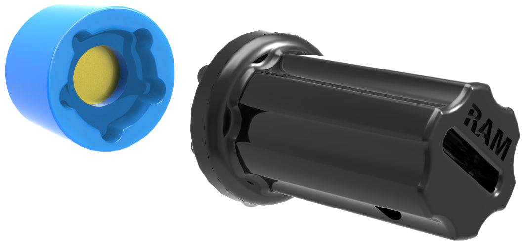 5 RAM® Pin-Lock™ Security Nut and Key Knob for 2.25"/3.38" Diameter D/E Size Arms - RAP-S-NUT5-5U - OC Mounts