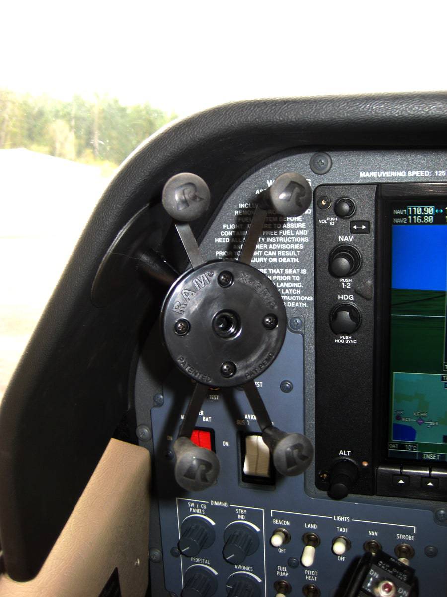 RAM Lil Buddy™ Adhesive Stick Base Mount with Universal RAM® X-Grip® Cell Phone Cradle - RAP-SB-180-UN7U - OC Mounts