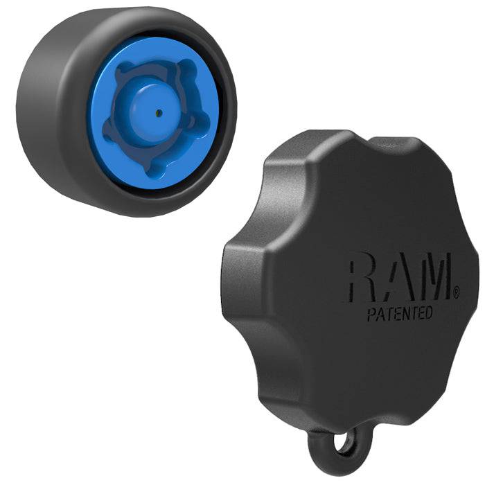 5 RAM® Pin-Lock™ Security Knob and Key Knob for 1.5" Diameter C Size Arms - RAP-S-KNOB5-5U - OC Mounts