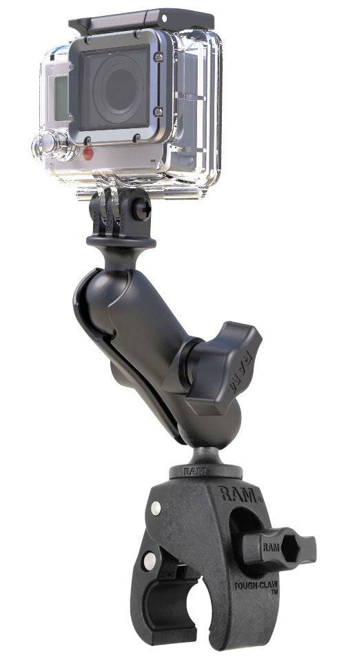 RAM Small Tough-Claw™ with Universal Action Camera Adapter - RAP-B-400-GOP1U - OC Mounts
