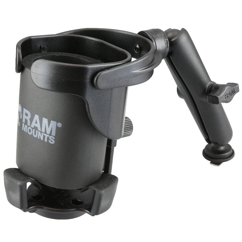 RAM Level Cup™ XL with Long Double Socket Arm and Track Ball™ Base - RAM-B-417B-C-354-TRA1U - OC Mounts