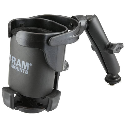 RAM Level Cup™ XL with Long Double Socket Arm and Track Ball™ Base - RAM-B-417B-C-354-TRA1U - OC Mounts