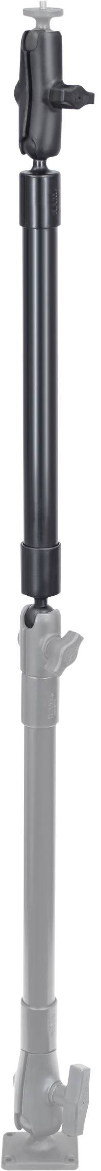 RAM 18" Long Extension Pole with (2 qty) 1" Diameter Ball Ends, and Double Socket Arm - RAP-BB-230-18-201U - OC Mounts