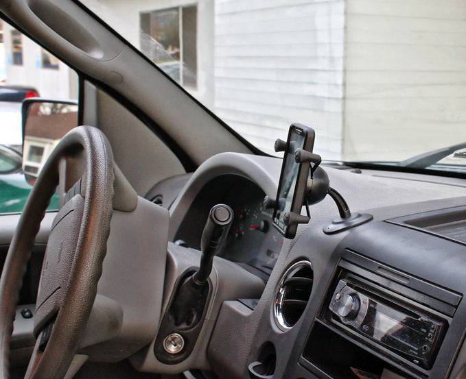 RAM Lil Buddy™ Adhesive Stick Base Mount with Universal RAM® X-Grip® Cell Phone Cradle - RAP-SB-180-UN7U - OC Mounts